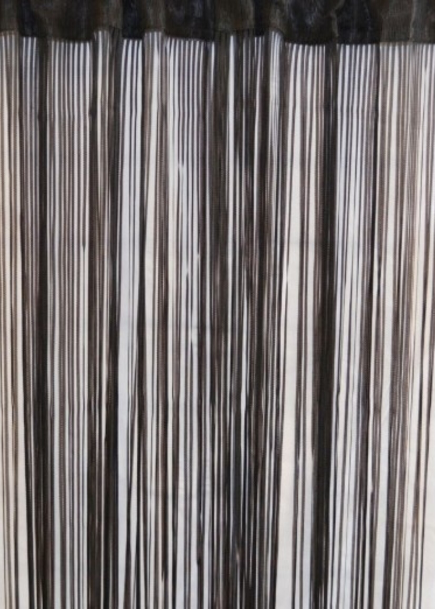 Nostalgia Ribbon Curtain * 36" x 79" * Black