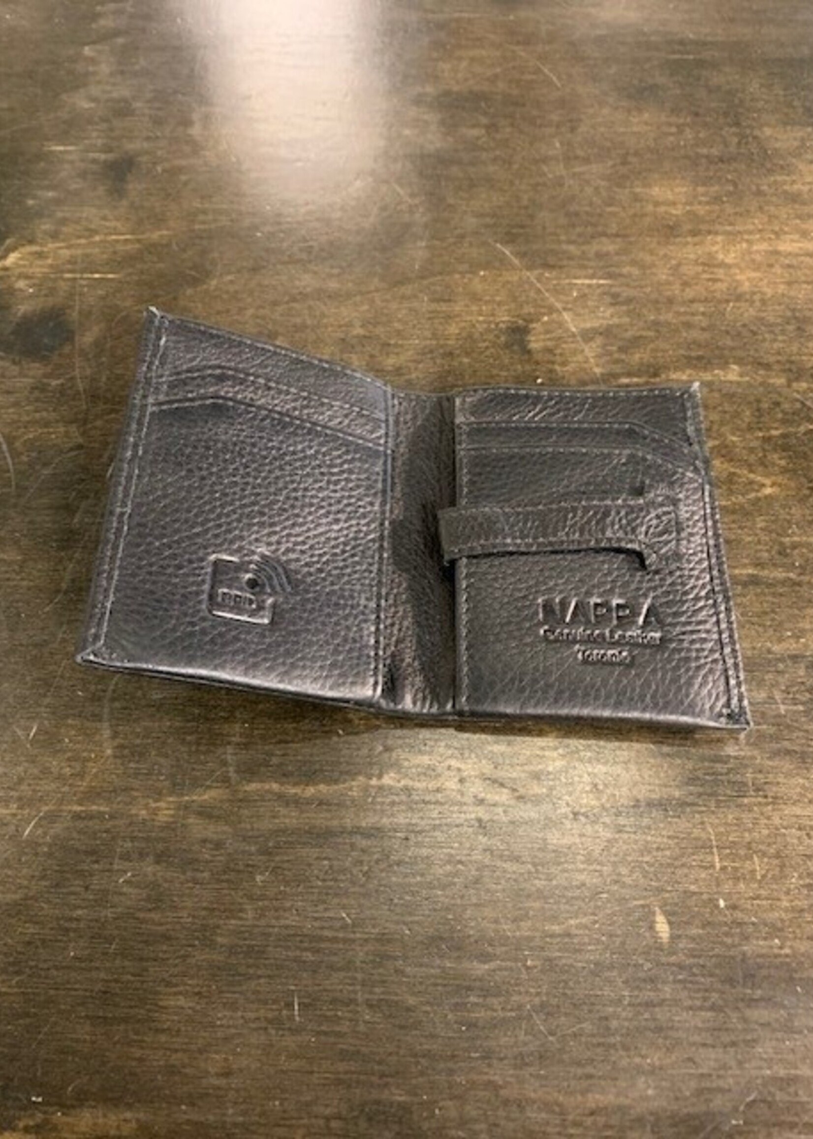 Nappa Skinny Sleeve Leather Wallet * Black