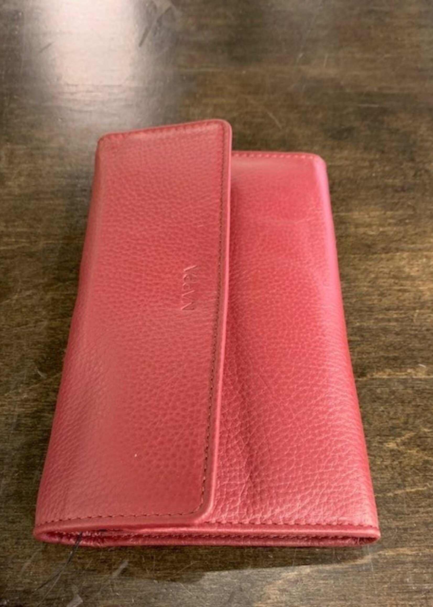 Nappa Denise Classic Leather Wallet * Rio Red
