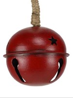 Tri W Imports Antique Red Bells on a Jute Hanger