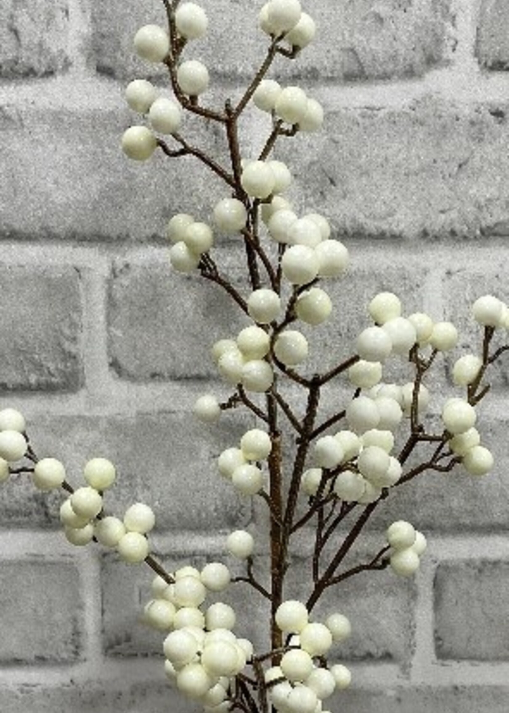 Tri W Imports Cream Berry Spray * 25" * Outdoor