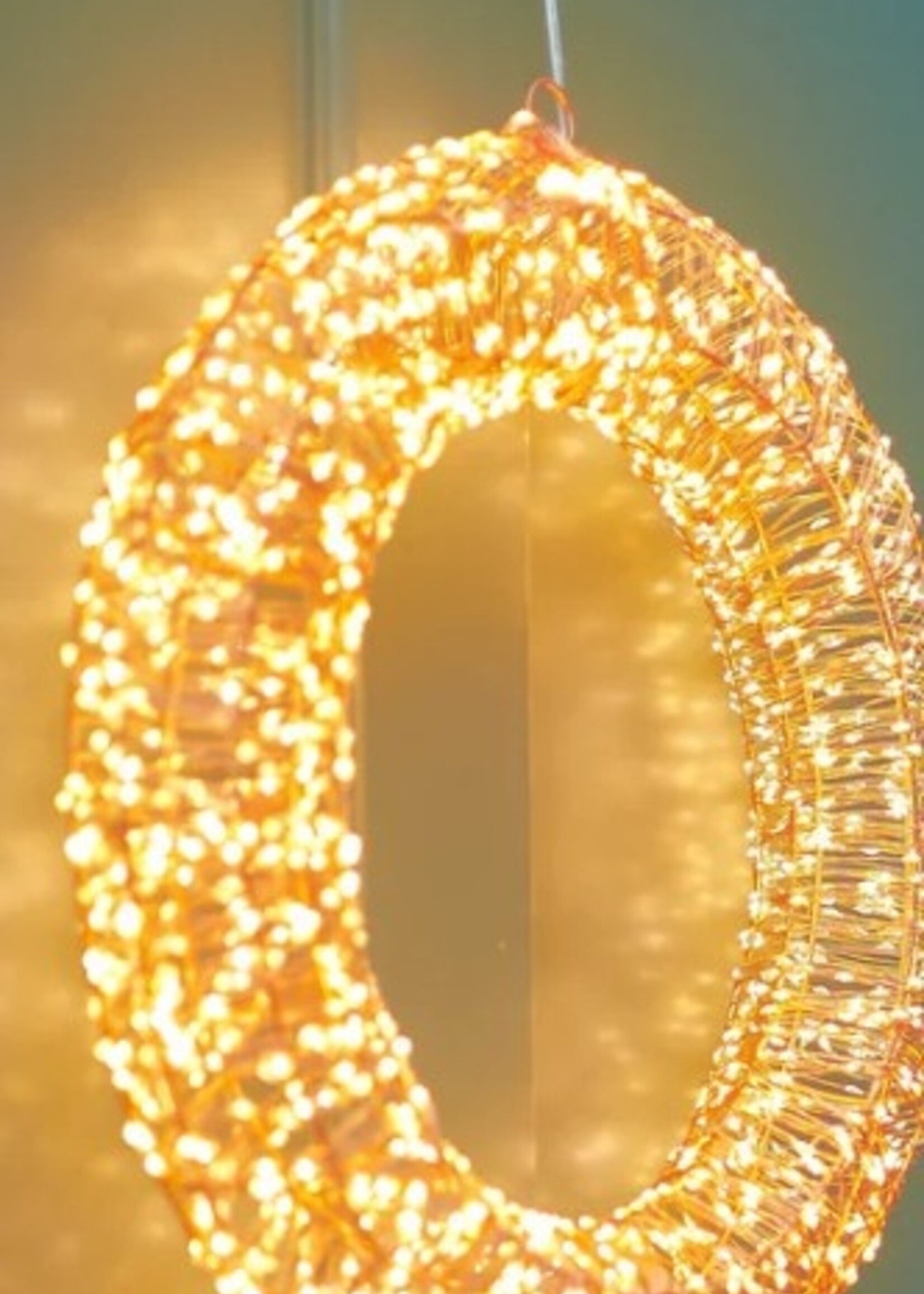 Lumina of London Galaxy Wreath * Indoor/Outdoor * 8" D * Copper