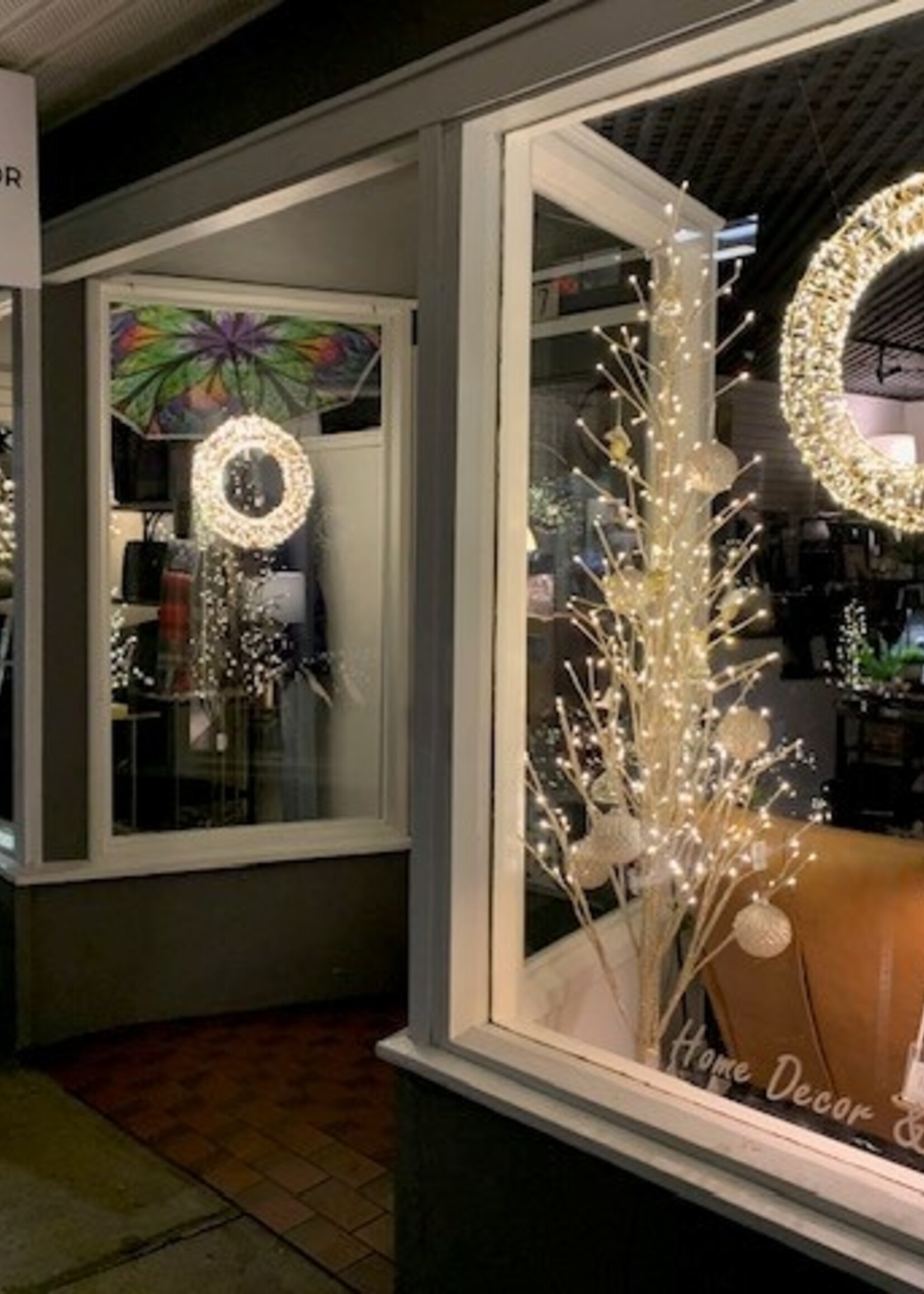 Bowring Glitter Christmas Tree * Champagne * 83" H