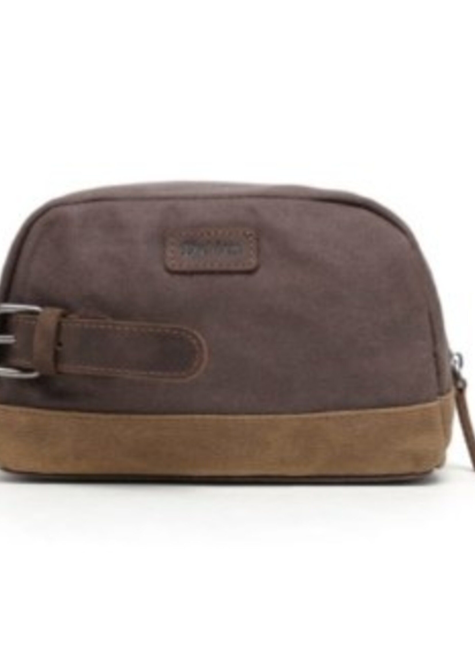 Da Van Waxed Canvas Toiletry Bag * X 383 * Brown