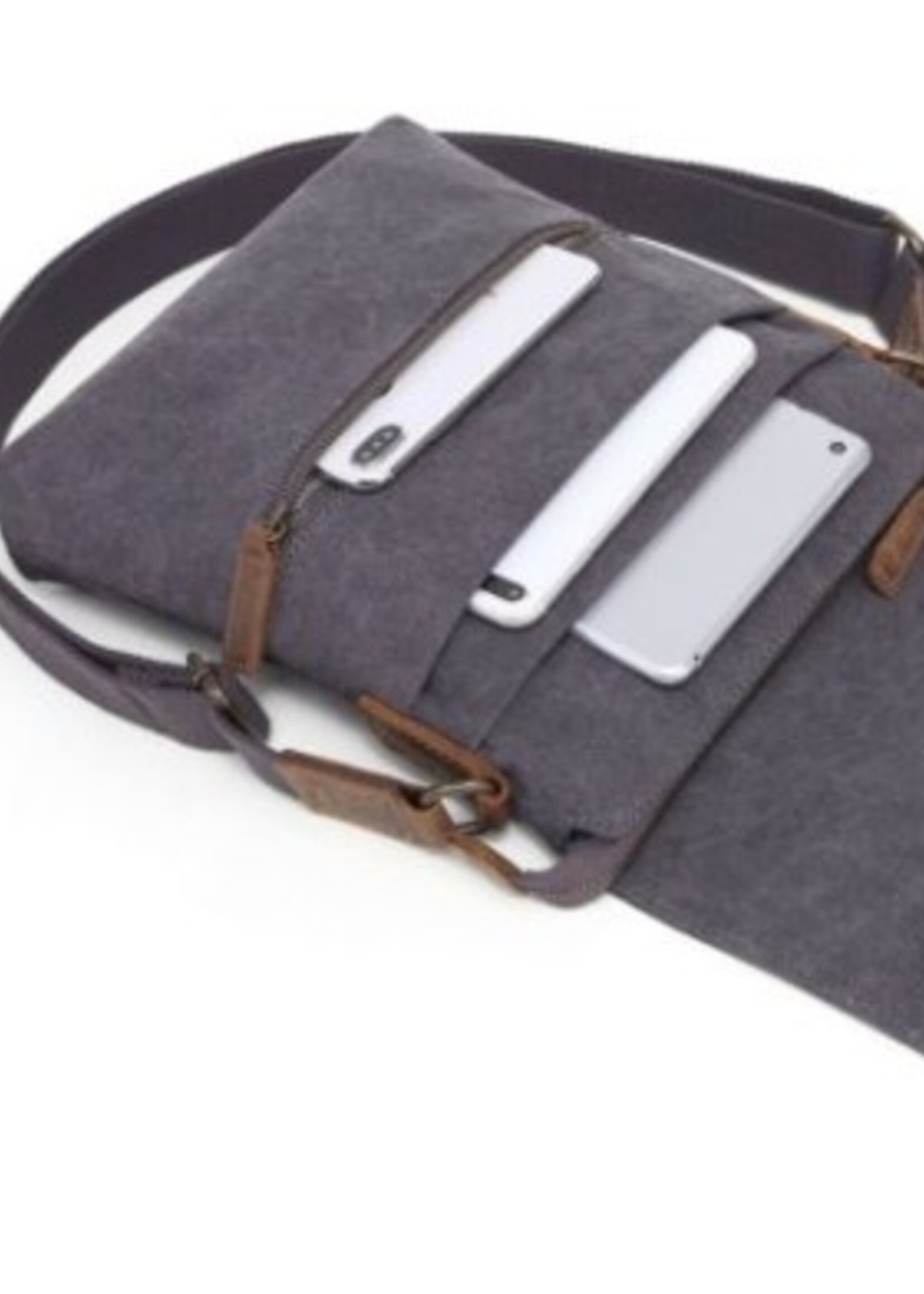 Da Van Canvas Shoulder Bag * SB 337 * Grey
