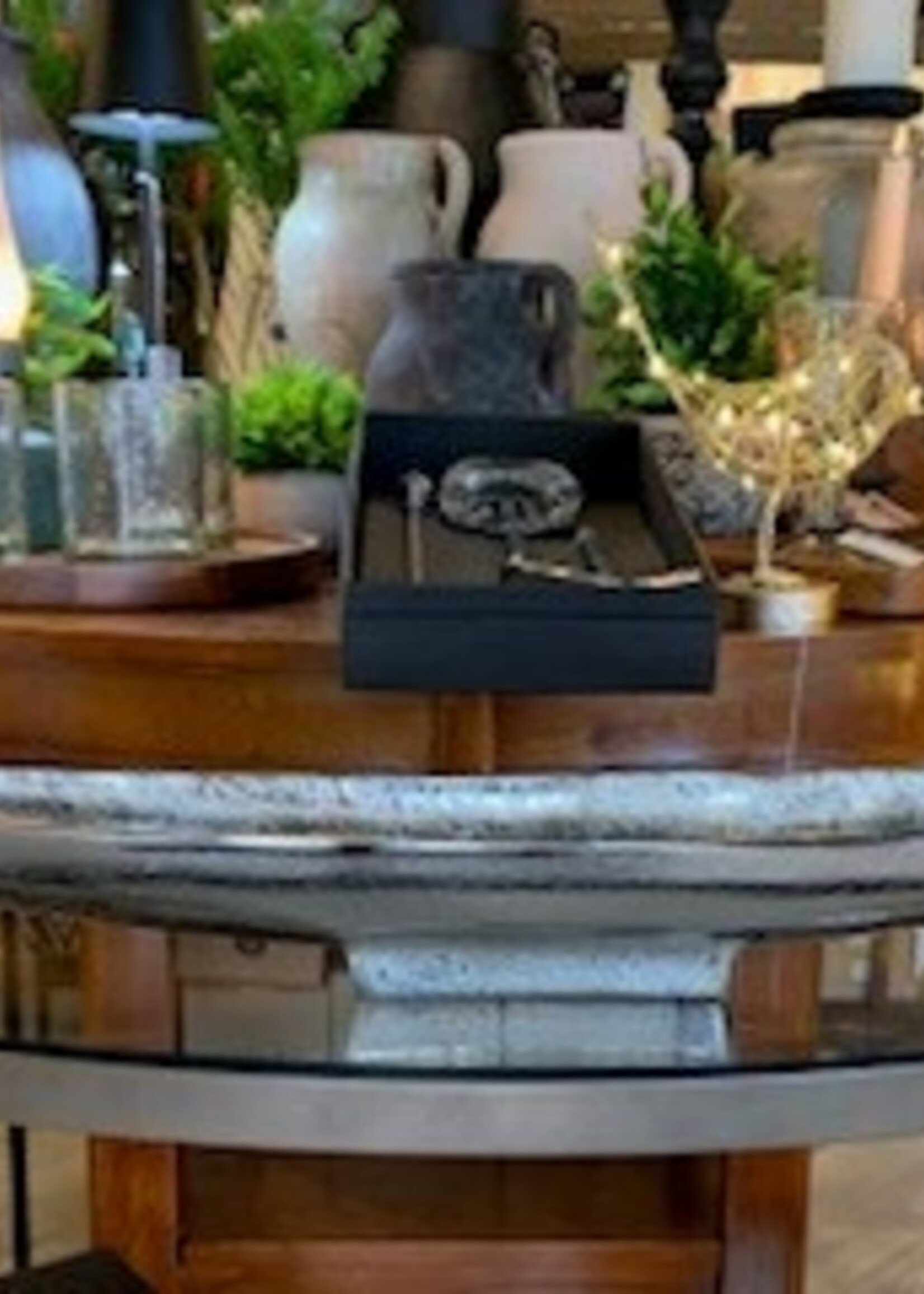 Torre & Tagus Volta Raw Aluminum Centerpiece * 31"