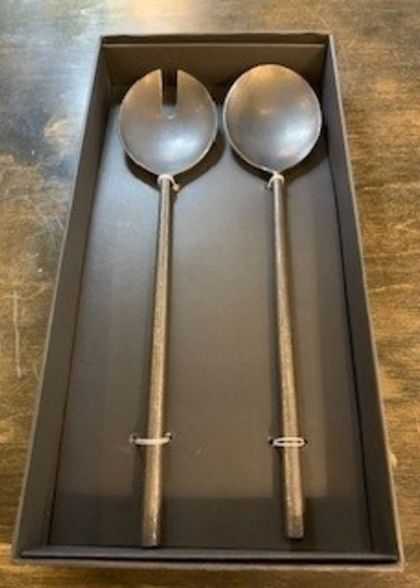 Indaba Tides Handcrafted Metal Salad Servers