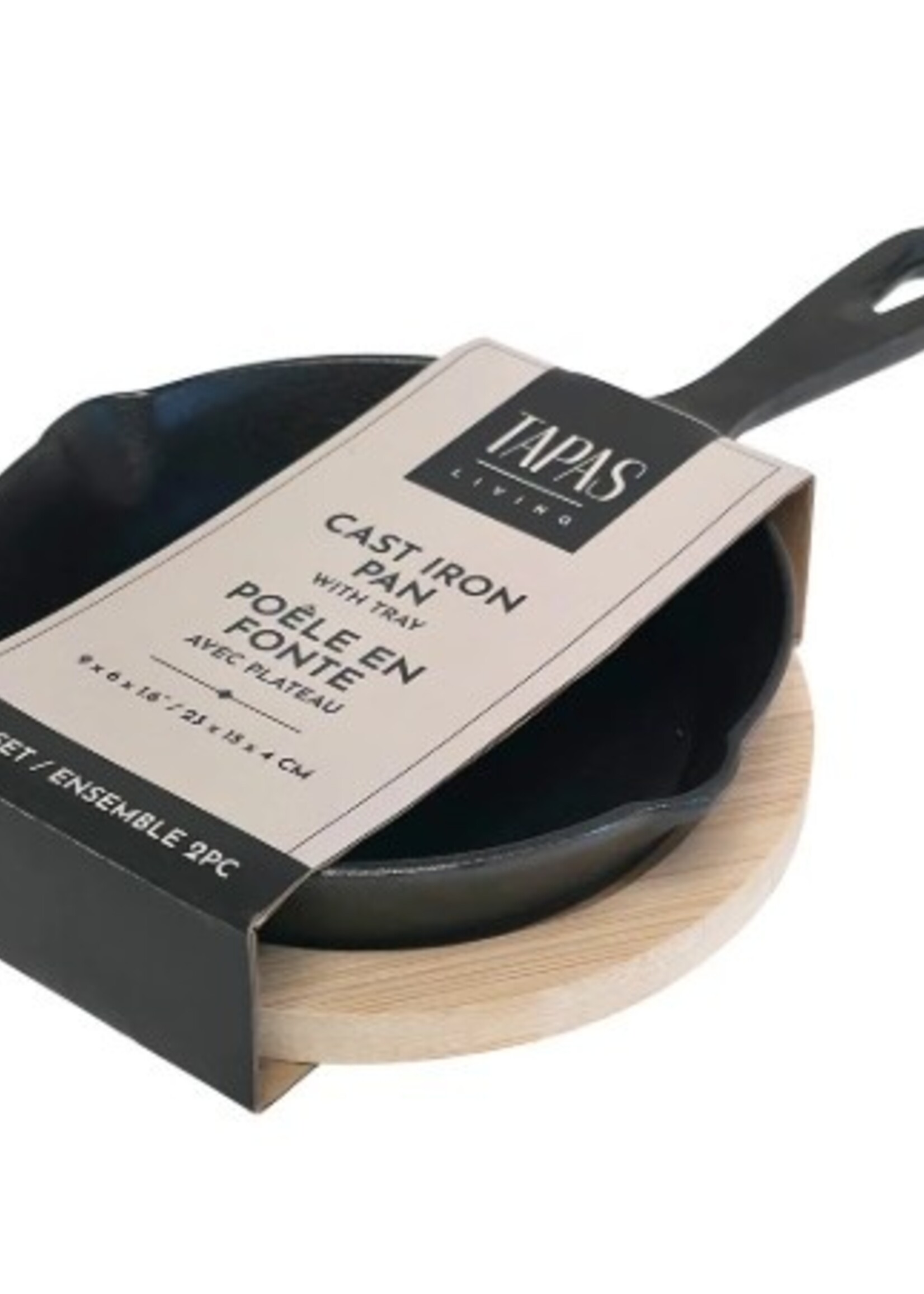 Harman Tapas Cast Iron Pan with Serving Tray * Round