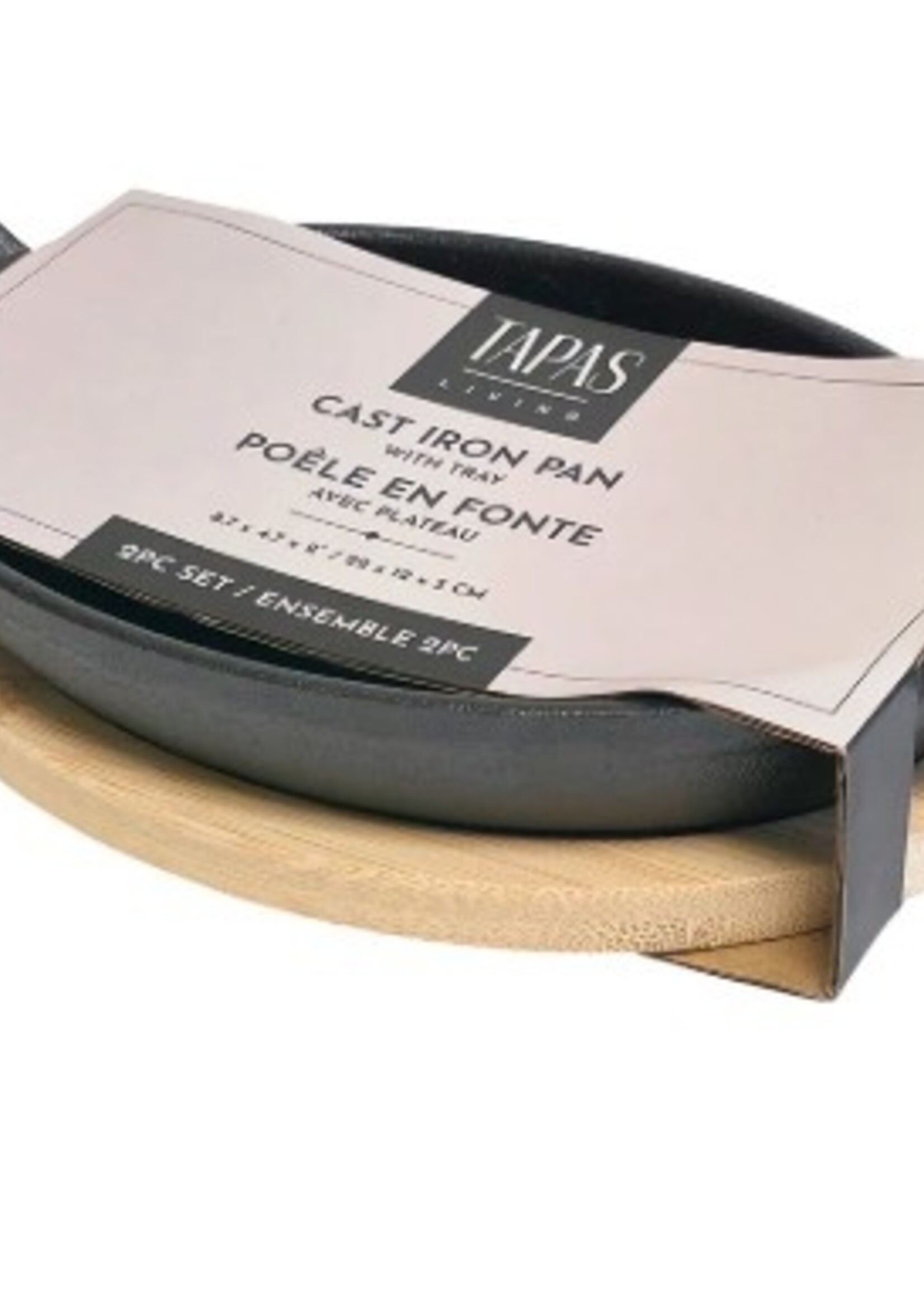 Harman Tapas Cast Iron Mini Oval Pan with Tray