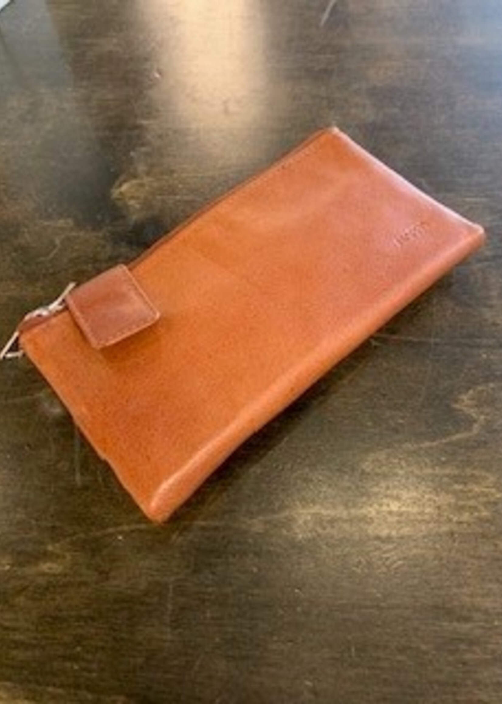 Nappa Evelyn Leather Wallet * Brandy