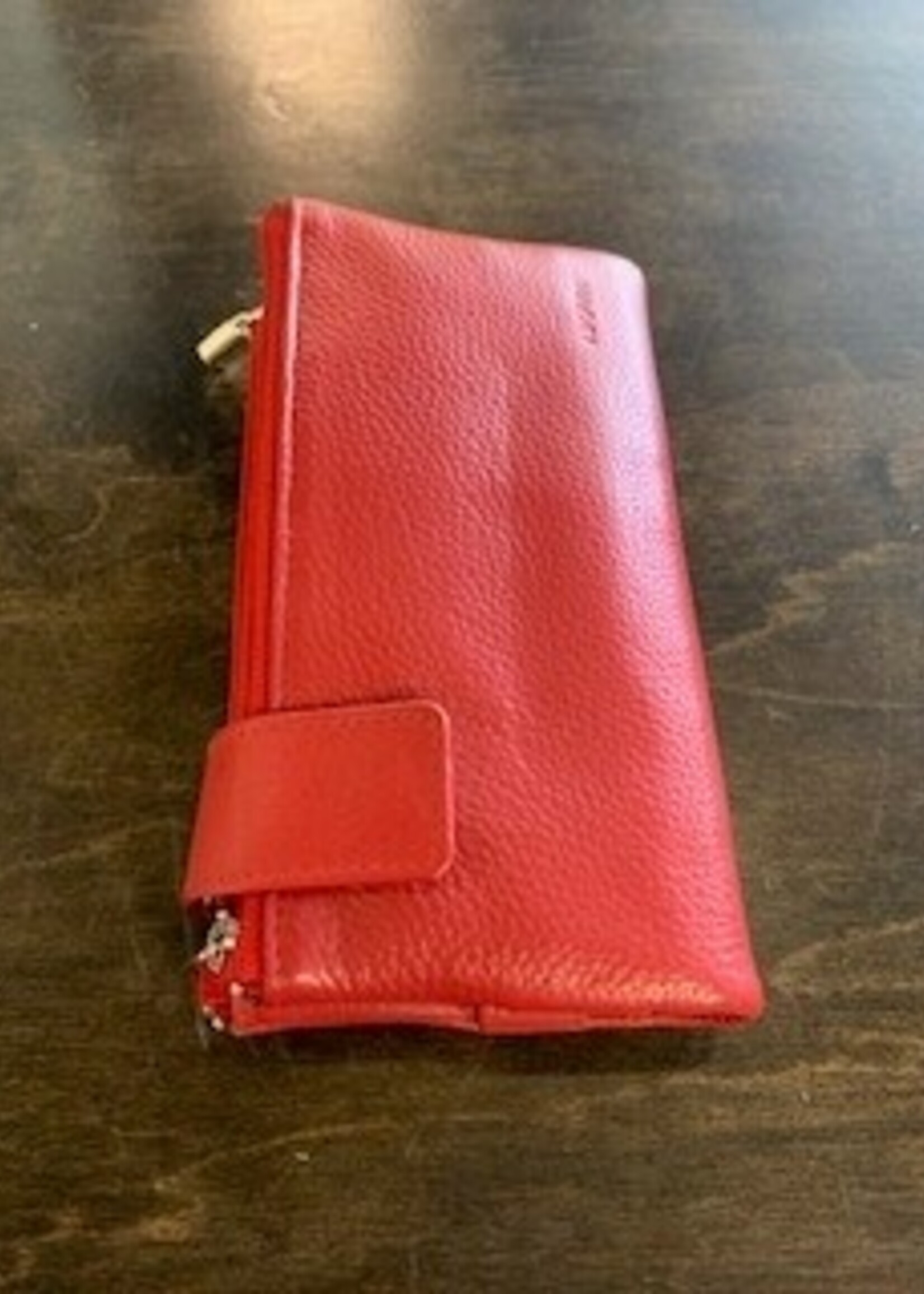 Nappa Evelyn Leather Wallet * Hermes Red