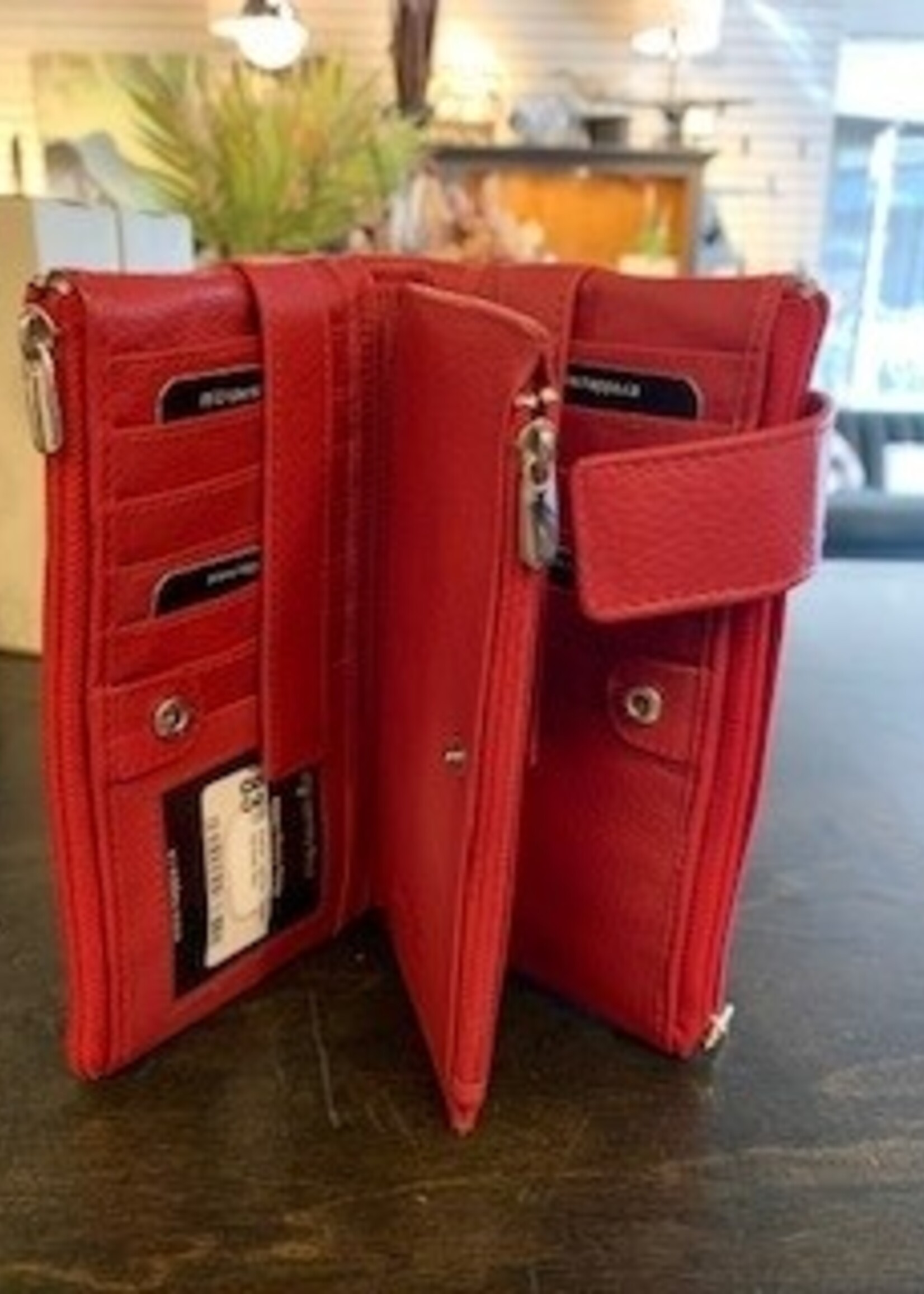 Nappa Evelyn Leather Wallet * Hermes Red