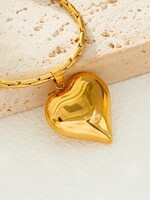 Hackney Nine/Dye Cast Abel Heart Necklace * Gold