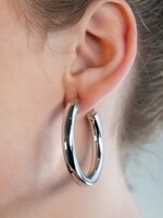 Hackney Nine/Dye Cast boboyi White Gold Hoops