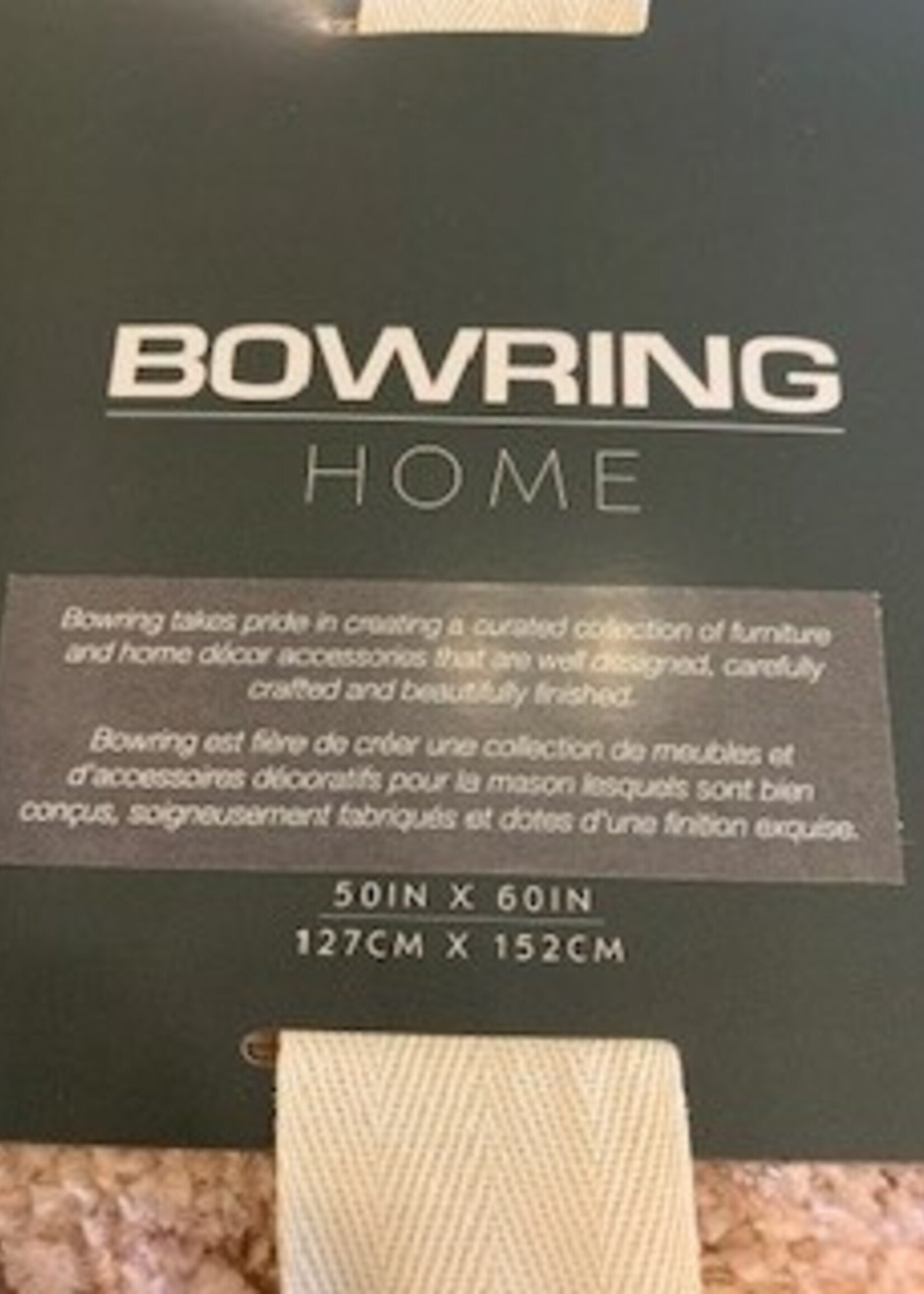 Bowring Darby Chenille Throw * 50" x 60" * Rosewood