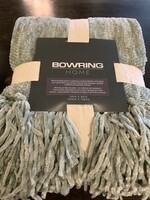 Bowring Darby Chenille Throw * 50" x 60" * Sage