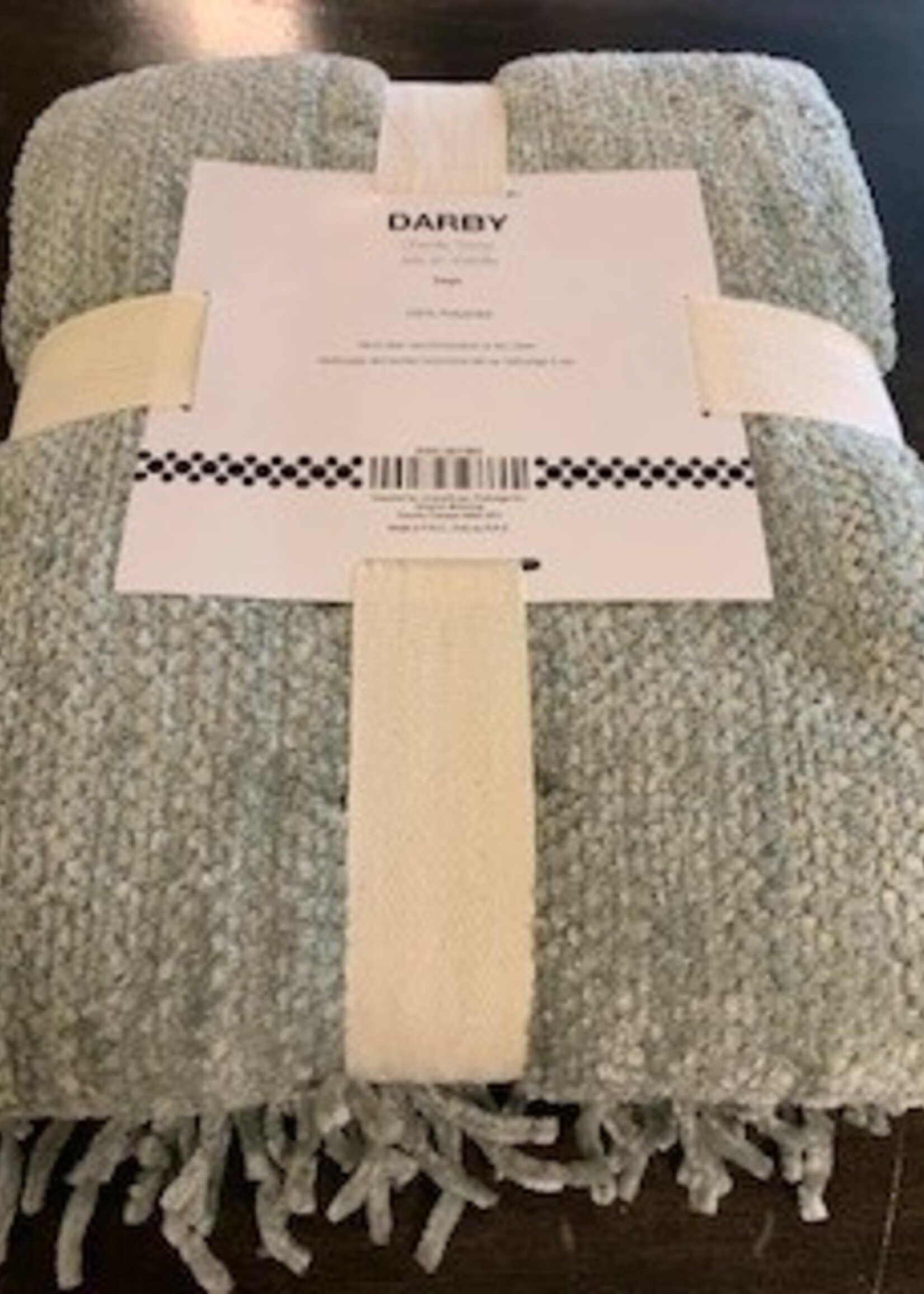 Bowring Darby Chenille Throw * 50" x 60" * Sage