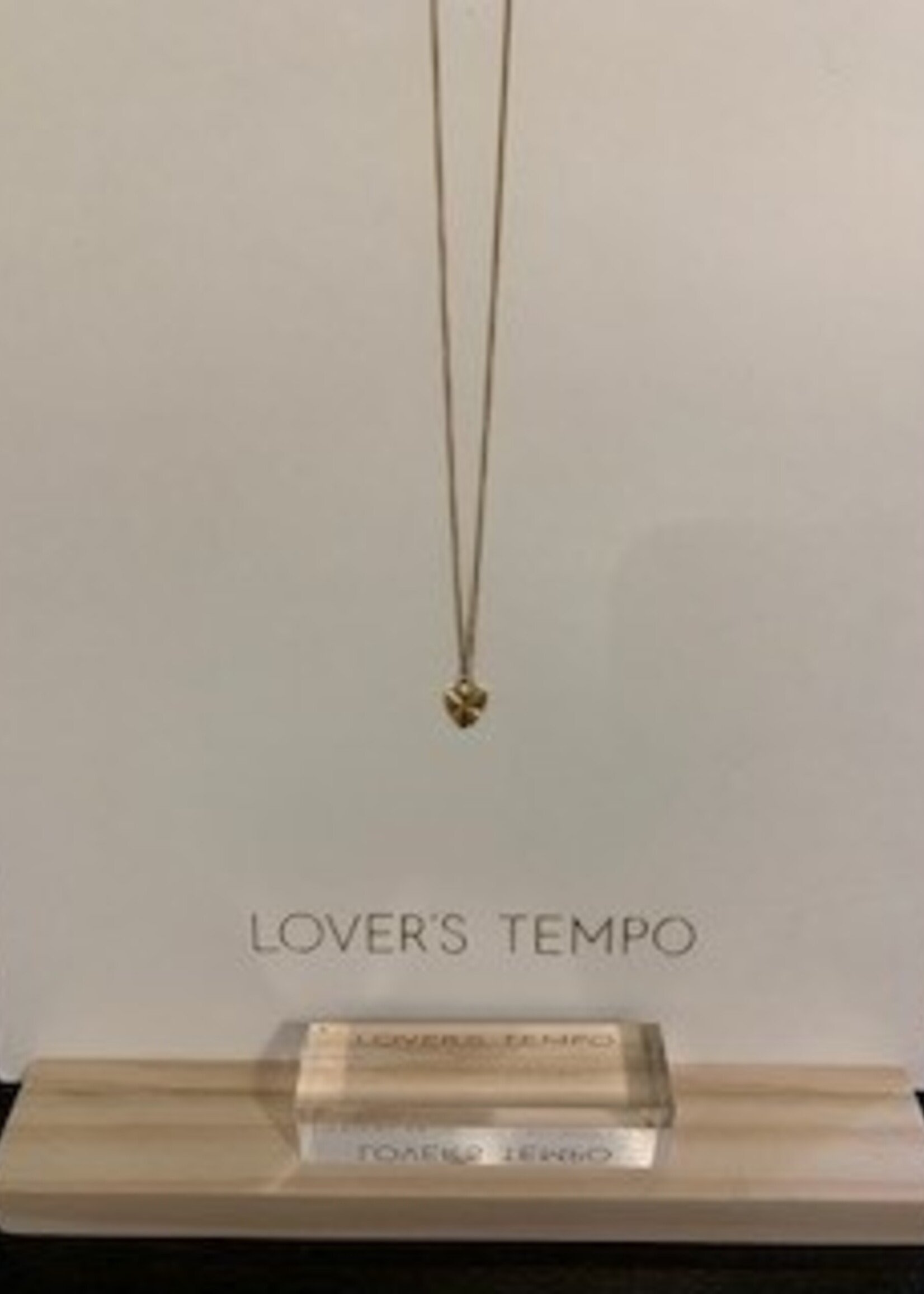 LOVERS TEMPO Fluted Heart Necklace * Gold