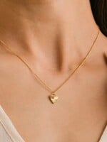 LOVERS TEMPO Fluted Heart Necklace * Gold