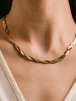 LOVERS TEMPO Josie Twist Necklace * Gold