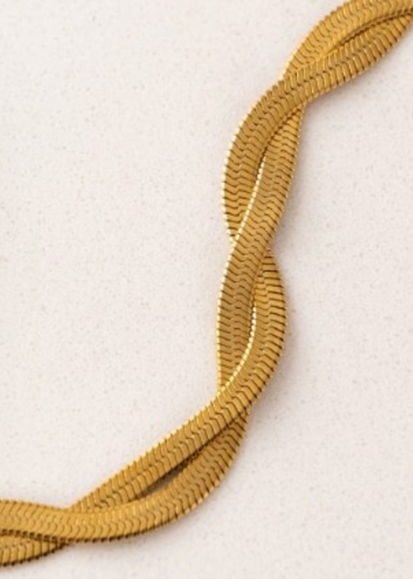 LOVERS TEMPO Josie Twist Necklace * Gold