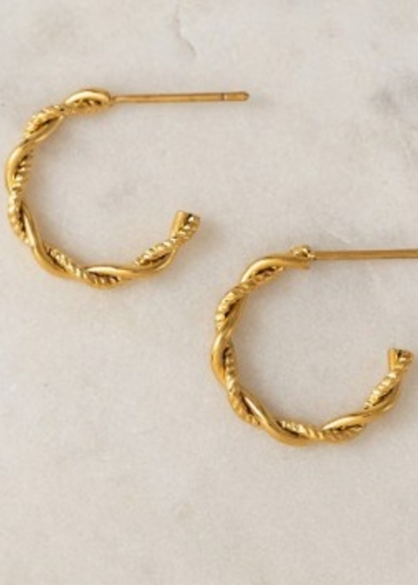 LOVERS TEMPO Josie Twist Ear Rings * Gold