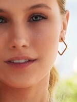 Hackney Nine/Dye Cast Reilynn Hoop Ear Rings * Gold