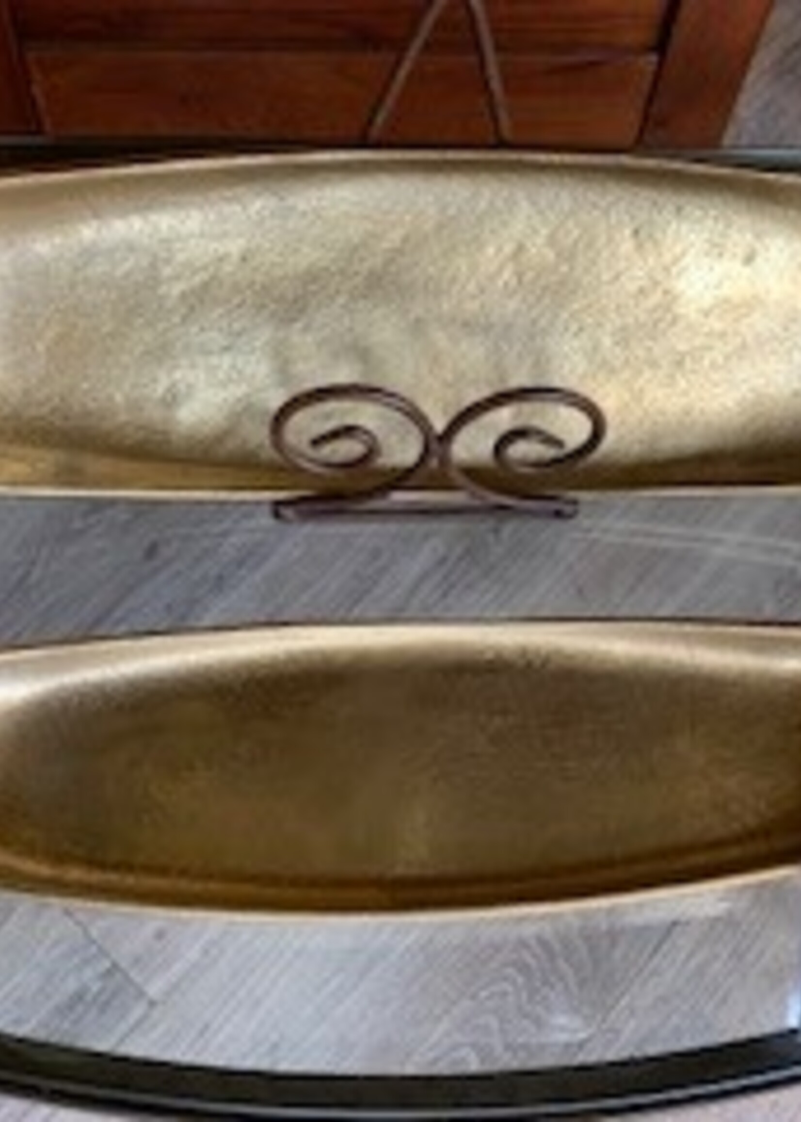 Bowring Yasmin Small Centerpiece * 4.5" x 13.5" * Gold