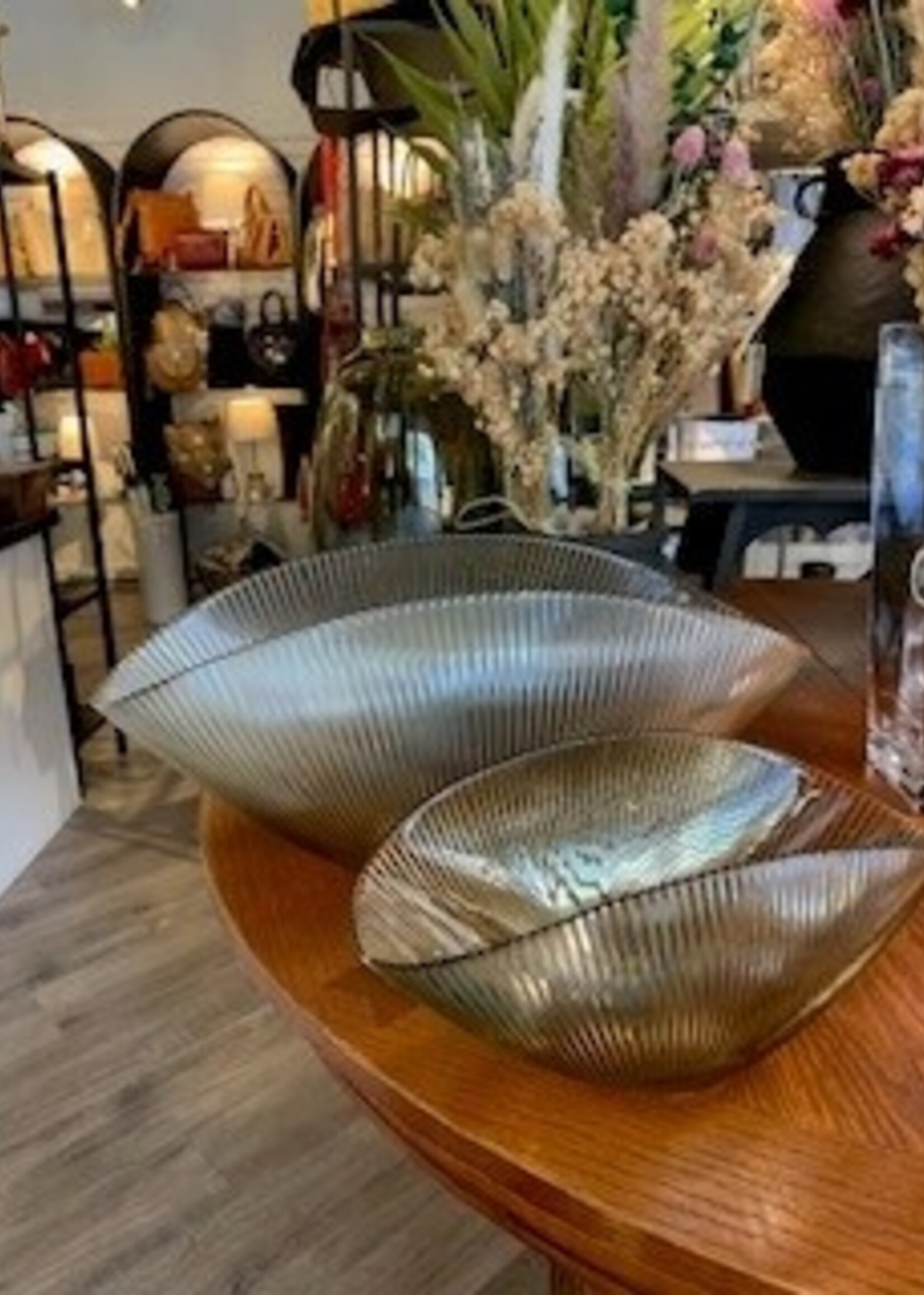 Bowring Radiance Oval Glass Bowl * 7" x 16" x 7"