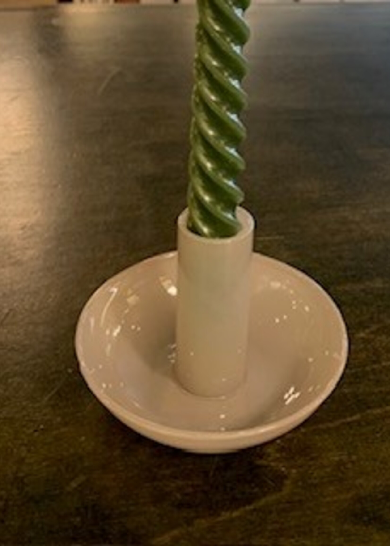 Abbott Pallette Taper Holder * 2" * Taupe