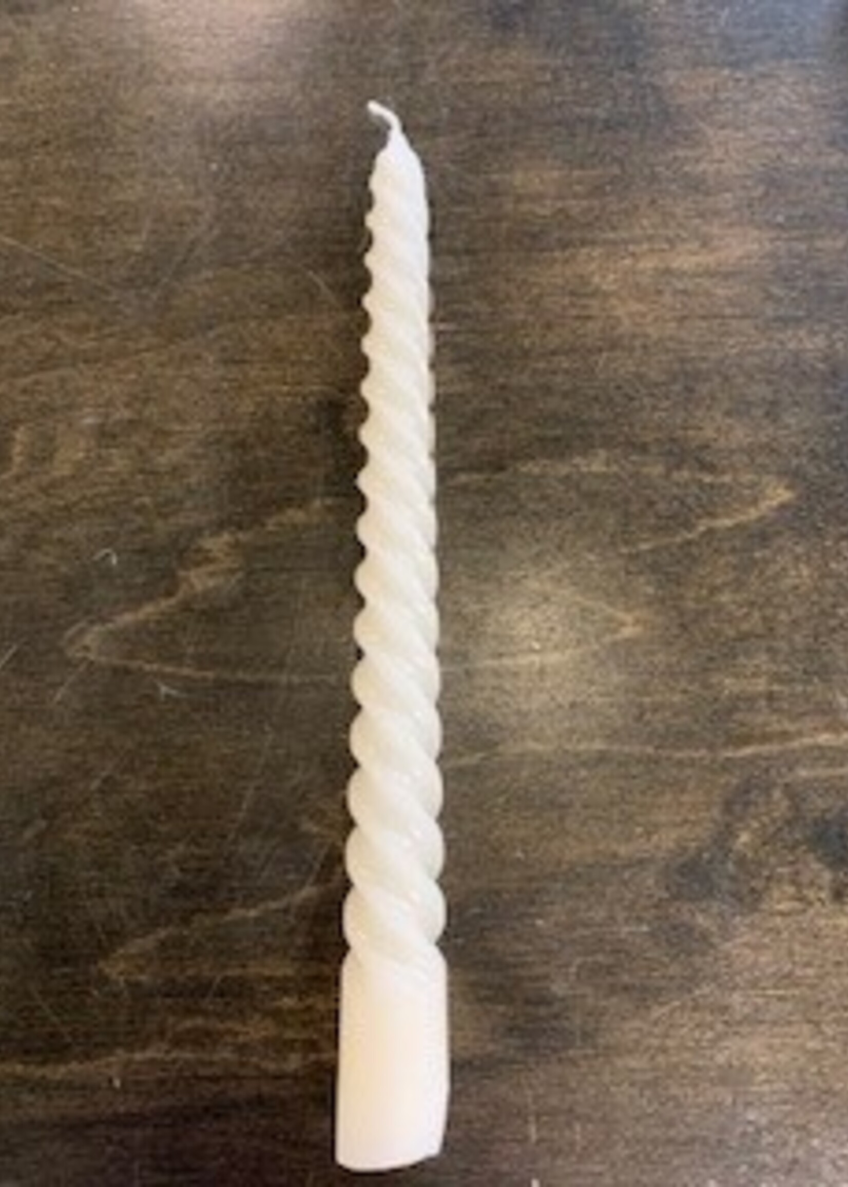 Abbott Twirl Decorative Tapers * 9.5" * S/2 * Ivory