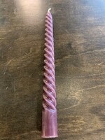 Abbott Twirl Decorative Tapers * 9.5" * S/2 *  Purple