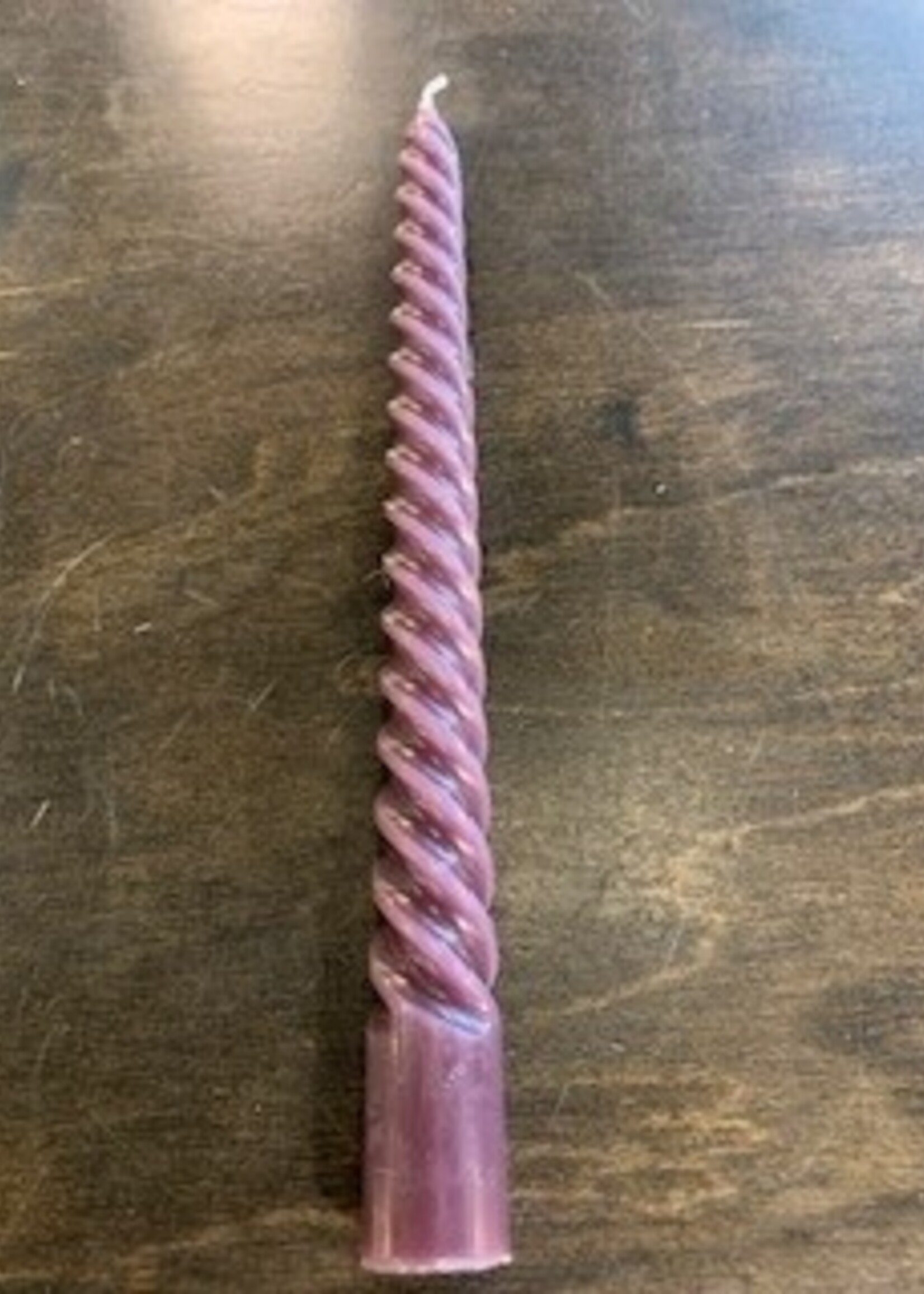 Abbott Twirl Decorative Tapers * 9.5" * S/2 *  Purple