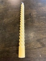 Abbott Twirl Decorative Tapers * 9.5" * S/2 * Yellow