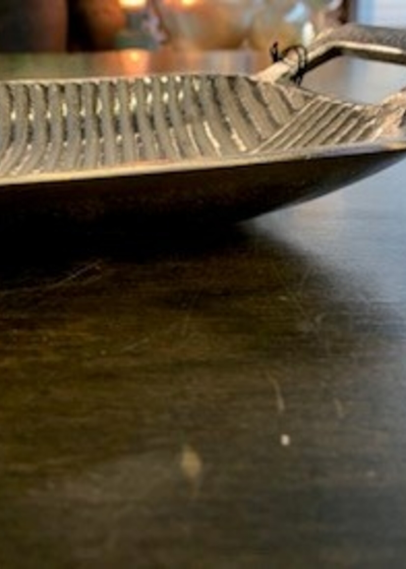 Bowring Kai Tray * Nickel Finish * 23" x 5"