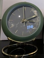 Abbott Ball Alarm Clock  *4"H * Green & Gold