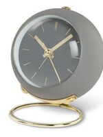 Abbott Ball Alarm Clock * 4" H * Grey & Gold