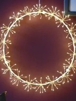 Lumina of London Starburst Wreath *14"D * Plug In * Indoor/Outdoor
