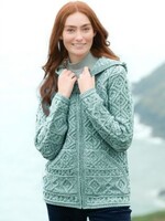 British & Irish Imports The Skellig Irish Wool Sweater * Mermaid * Medium