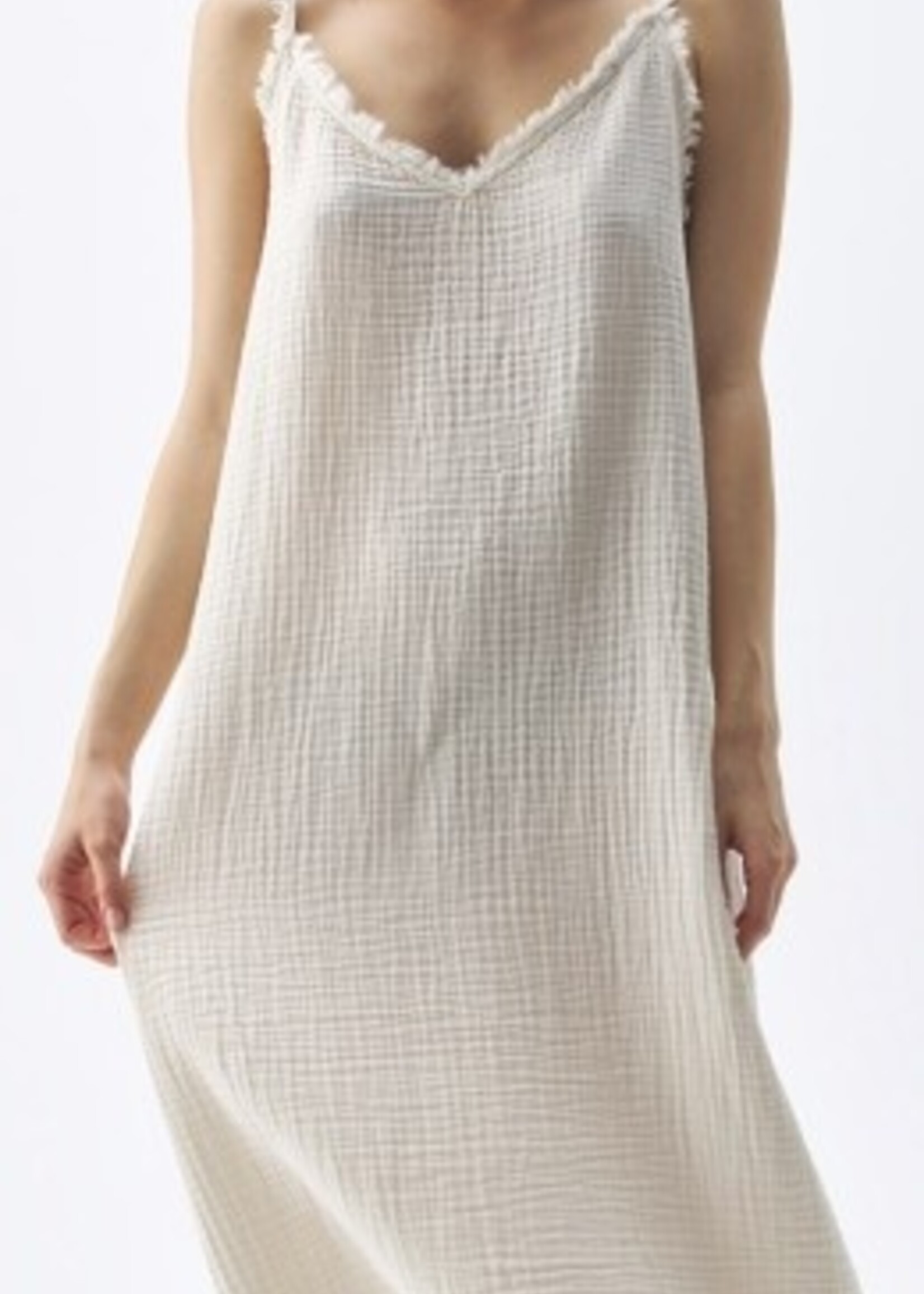 Pokoloko Crinkle Strappy Top * One Size * Cream