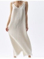 Pokoloko Crinkle Strappy Top * One Size * Cream