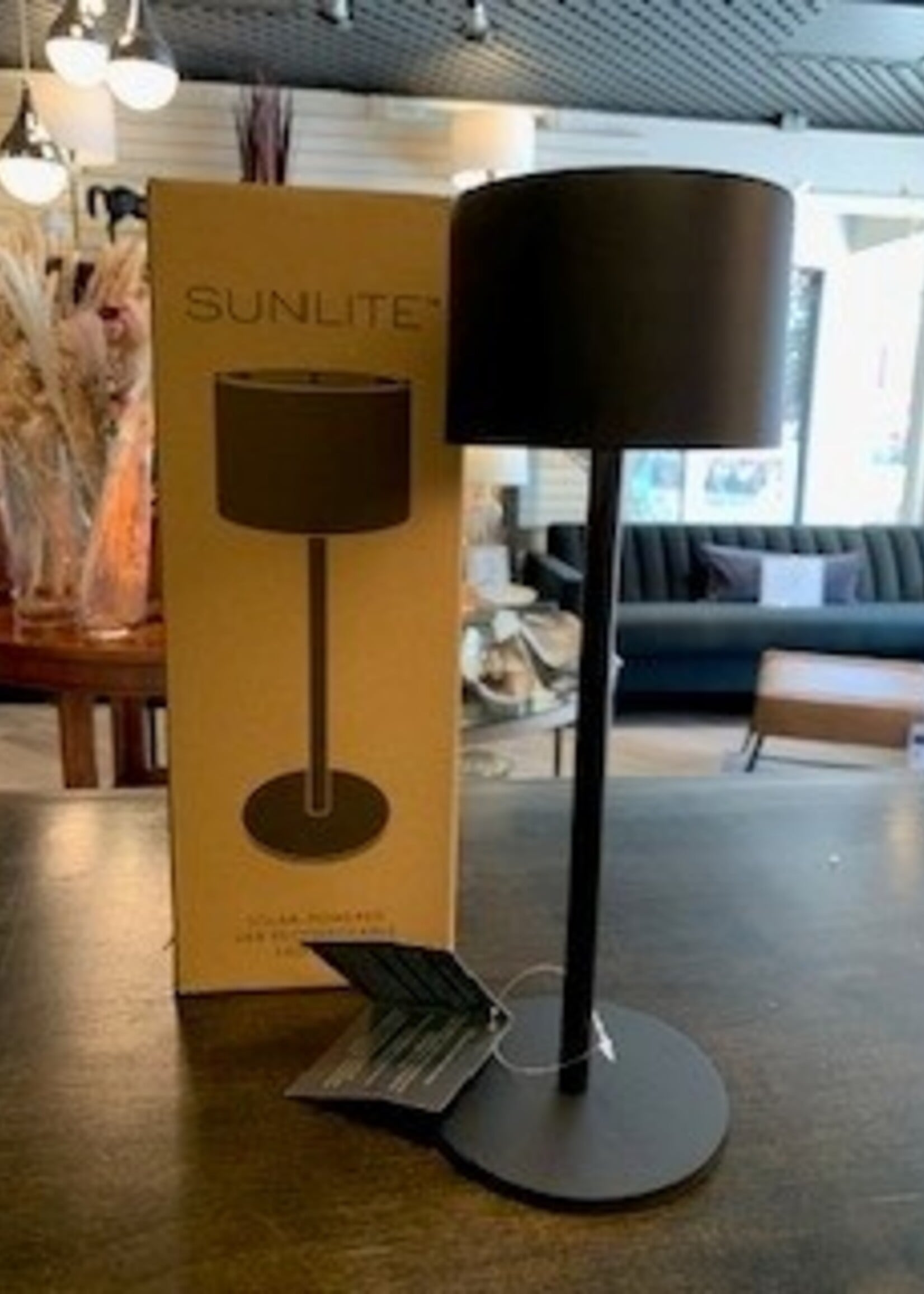 Abbott Classic Solar LED Outdoor Table Lamp * Black