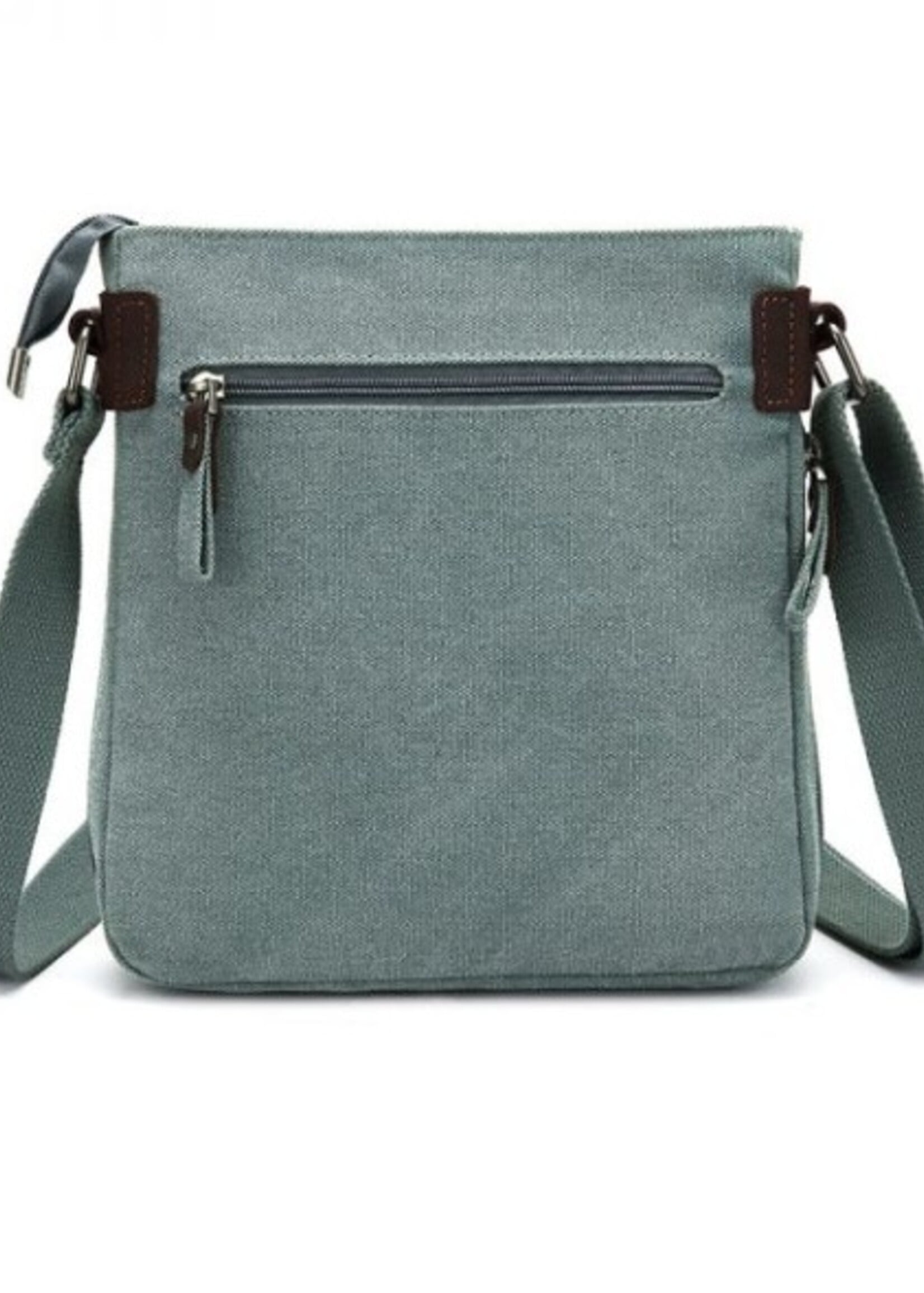 Da Van Canvas Small Crpssbody with Leather Trim * SB 609* Grey