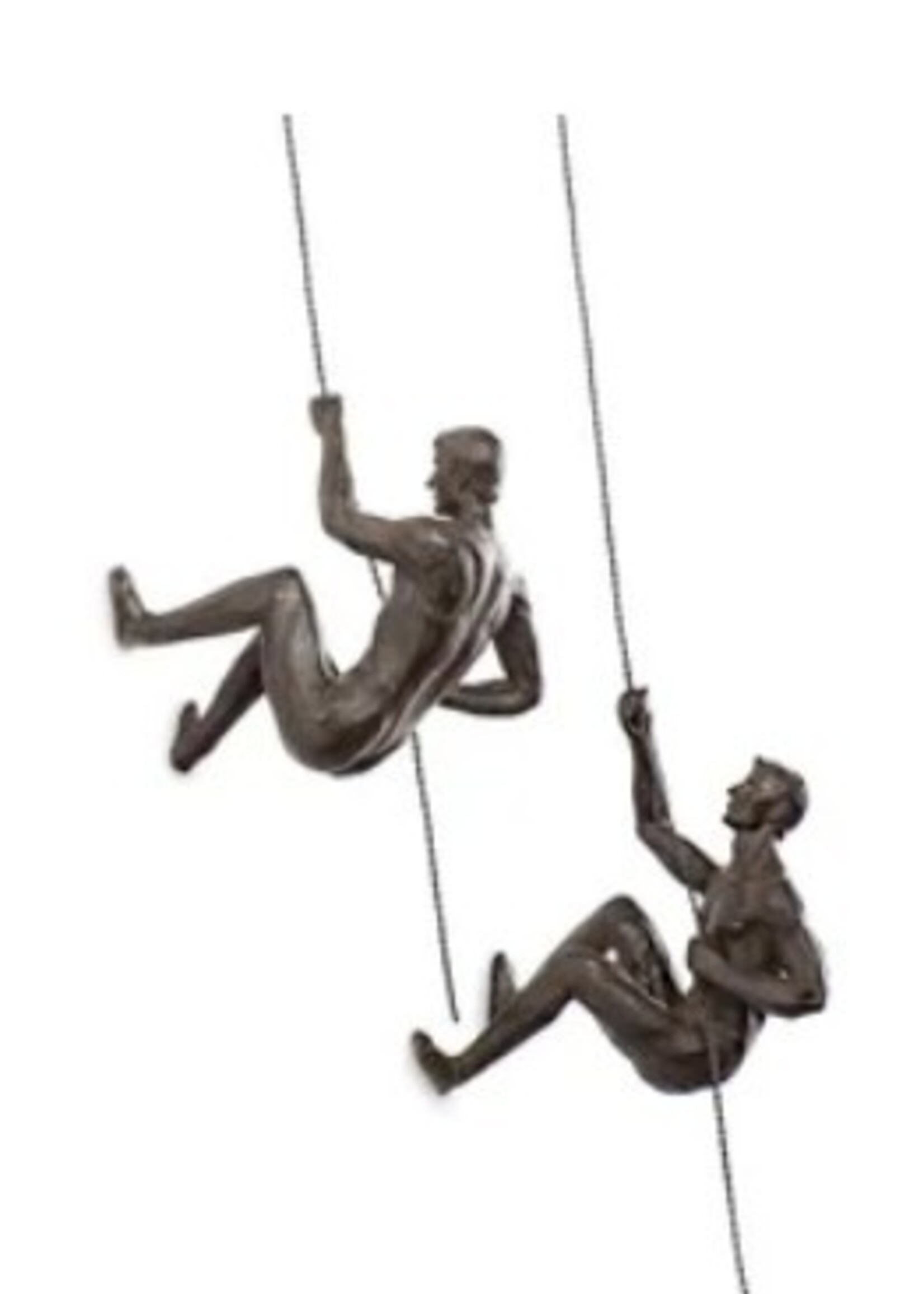 Torre & Tagus Climbing Men * Set of 2 * Antique Bronze