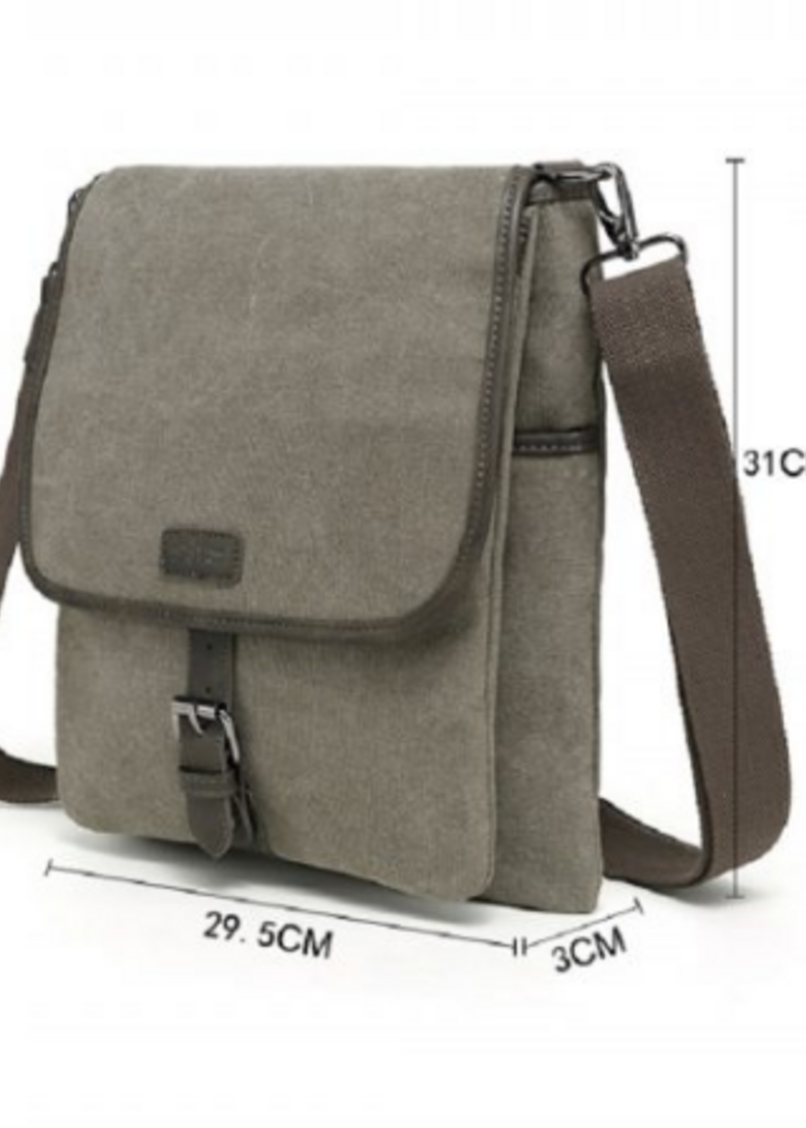 Da Van Davan Designs MB 379 small Canvas Messenger Bag * Black
