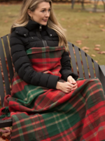 Patrick King Scottish Deluxe Wool Blanket * New Brunswick * 69" x 62"