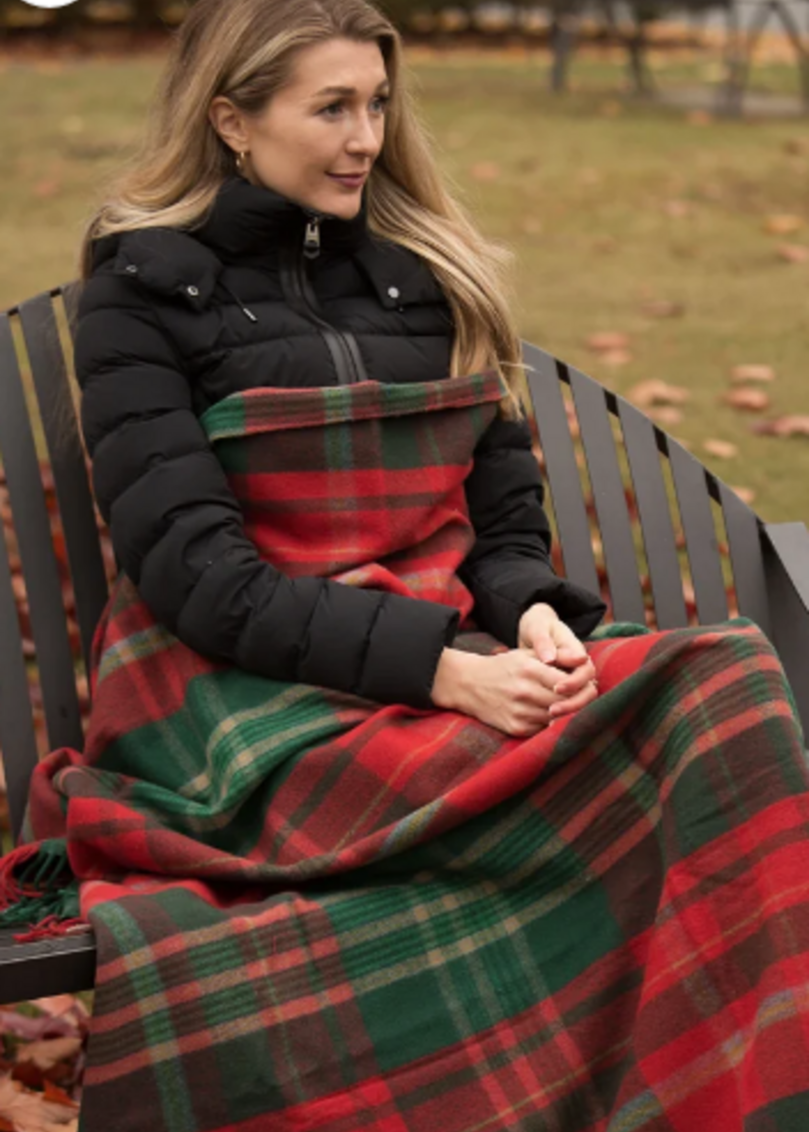 Patrick King Scottish Deluxe Wool Blanket * New Brunswick * 69" x 62"