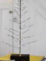 Lumina of London LED Holiday Tree * 80 Warm White LED's *15" H * Black