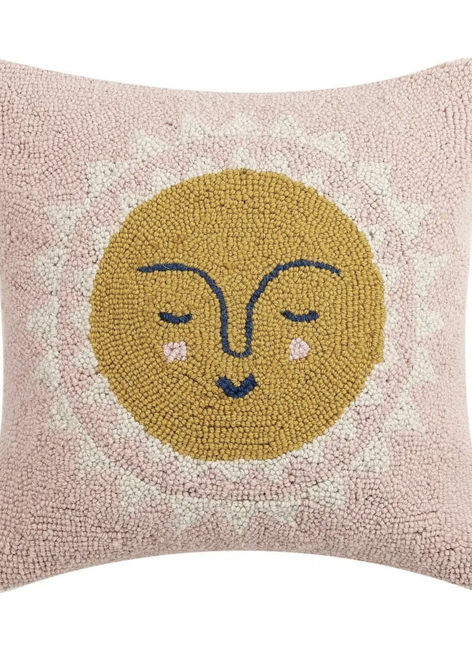 Periwinkle - Pillows Hooked Pillow - Sun Sq