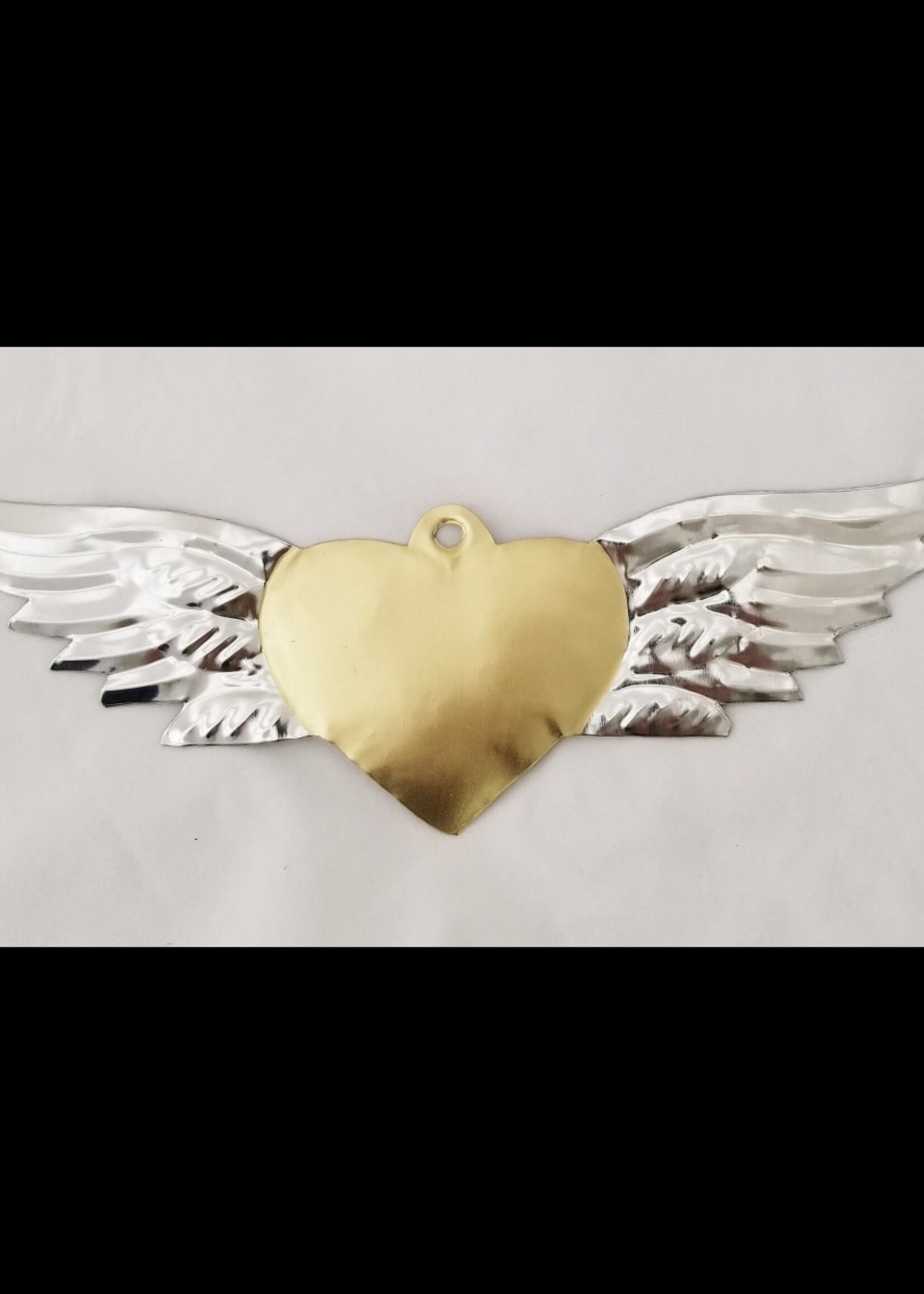 Gold Heart Wings